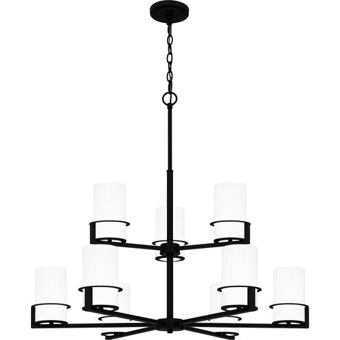 Seymour 9 Light 32.5 inch Matte Black Chandelier Ceiling Light