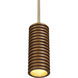Rue 1 Light 4 inch Walnut Pendant Ceiling Light