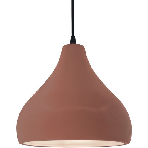 Radiance LED 11.5 inch Canyon Clay and Matte Black Pendant Ceiling Light