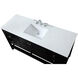 Theo 60 X 22 X 34 inch Black Vanity Sink Set