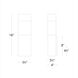 Monarch 1 Light 18 inch Black Outdoor Wall Light in 18in.