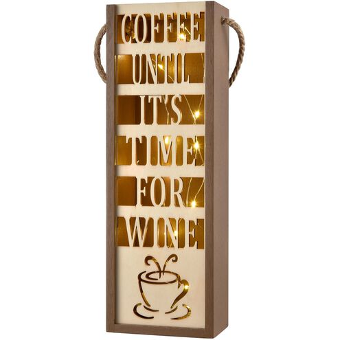 Coffee Until It's Natural with Brown Wine Lighting