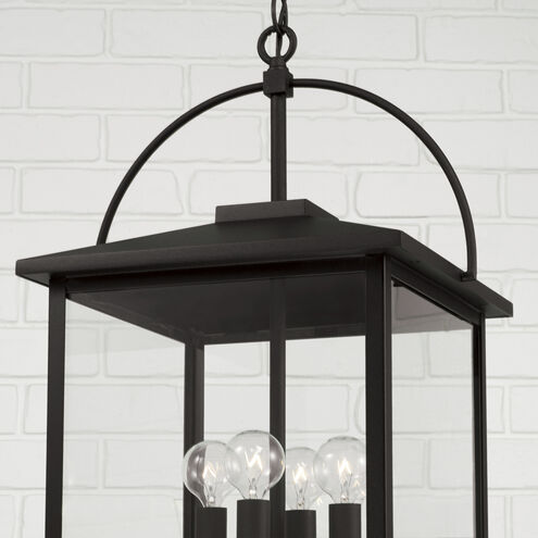 Bryson 4 Light 13.25 inch Black Outdoor Hanging Lantern