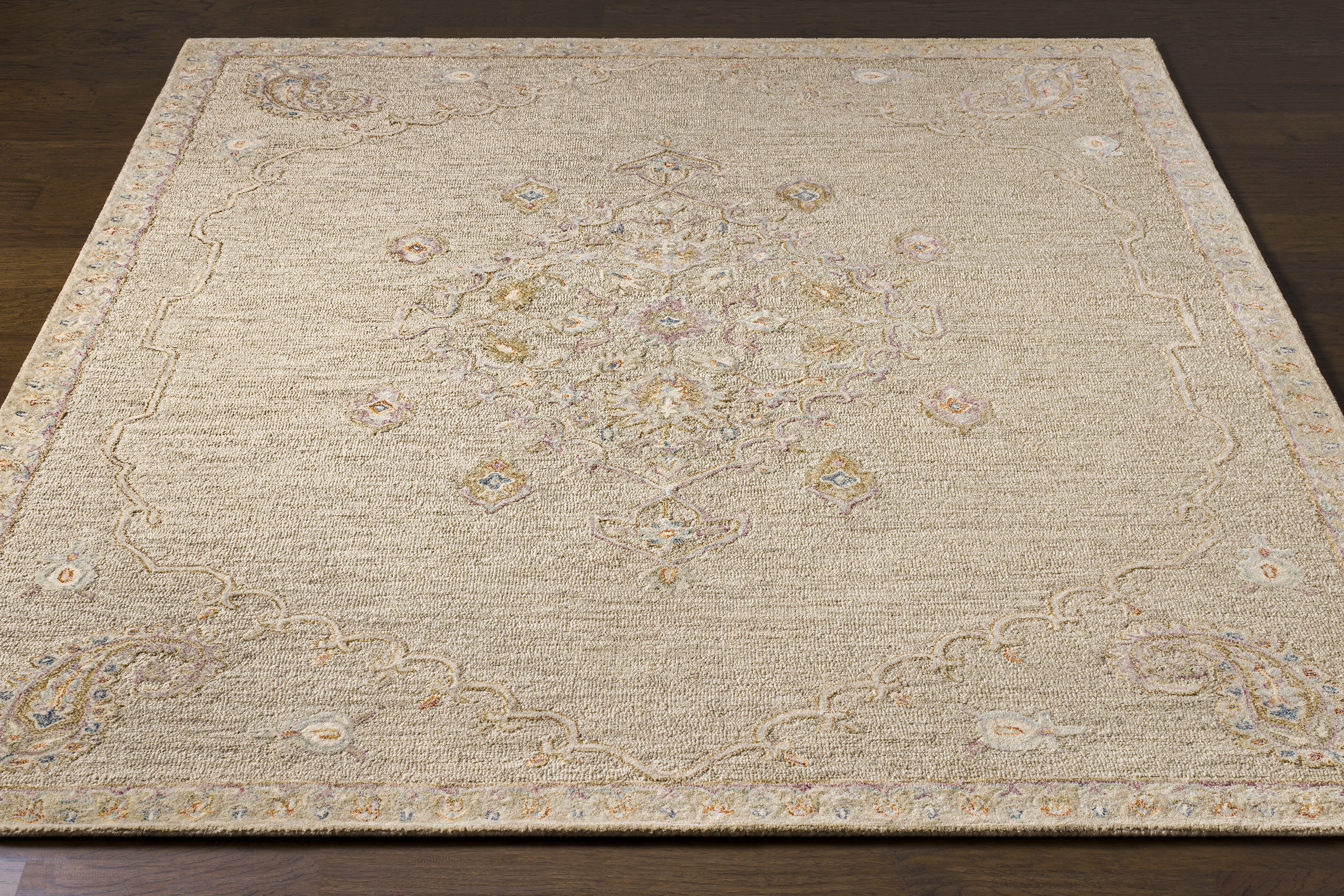 Lazio 36 X 24 inch Dark Blue Rug in 2 x 3, Rectangle