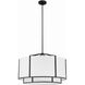 Carlyn 6 Light 28 inch Black Chandelier Ceiling Light