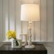 Kashmir 33.5 inch 150.00 watt Ivory and Antique Brass Table Lamp Portable Light