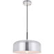 Etude 1 Light 13.8 inch Brushed Nickel Pendant Ceiling Light in Burnished Nickel