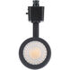 Bullet 1 Light 120 Black L Track Fixture Ceiling Light in 3000K, WAC Limited