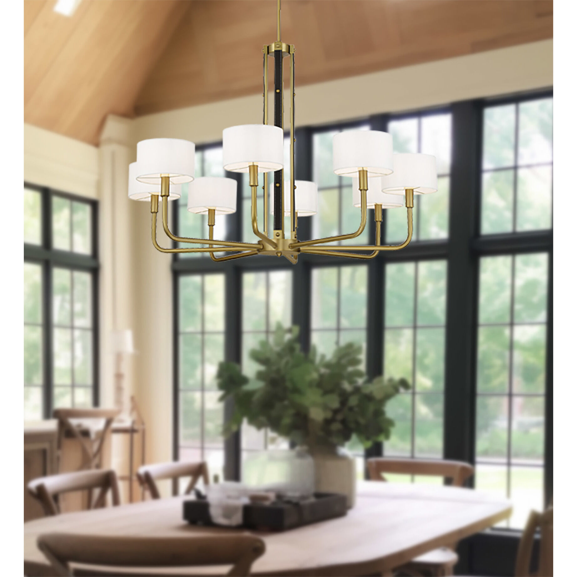 Chelsea 8 Light 40 inch Soft Brass Chandelier Ceiling Light