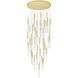 Dragonswatch LED Satin Gold Chandelier Ceiling Light
