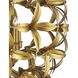 Helenium 6 Light 24 inch Contemporary Gold Leaf and Contemporary Gold Orb Chandelier Ceiling Light