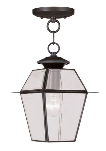 Westover 1 Light 8 inch Bronze Outdoor Pendant Lantern