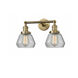 Franklin Restoration Fulton LED 17 inch Brushed Brass Bath Vanity Light Wall Light in Clear Glass, Franklin Restoration