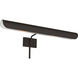 C&M by Chapman & Myers Hull 50 watt 24 inch Aged Iron Picture Light Wall Light