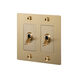 2G Toggle 120-277 Brass Light Switch