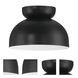 Ventura Dome 1 Light 10.5 inch Flat Black Flushmount Ceiling Light