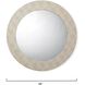 Chester 36 X 36 inch Ivory Mirror