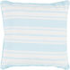 Nautical Stripe 20 X 20 inch Accent Pillow