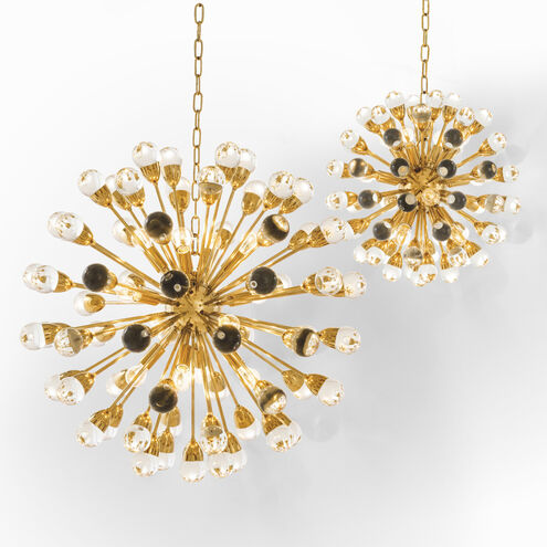 Anto 12 Light 19.69 inch Gold Chandelier Ceiling Light, Small