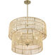 Bungalow Heaven 5 Light 26 inch Soft Brass Pendant Ceiling Light