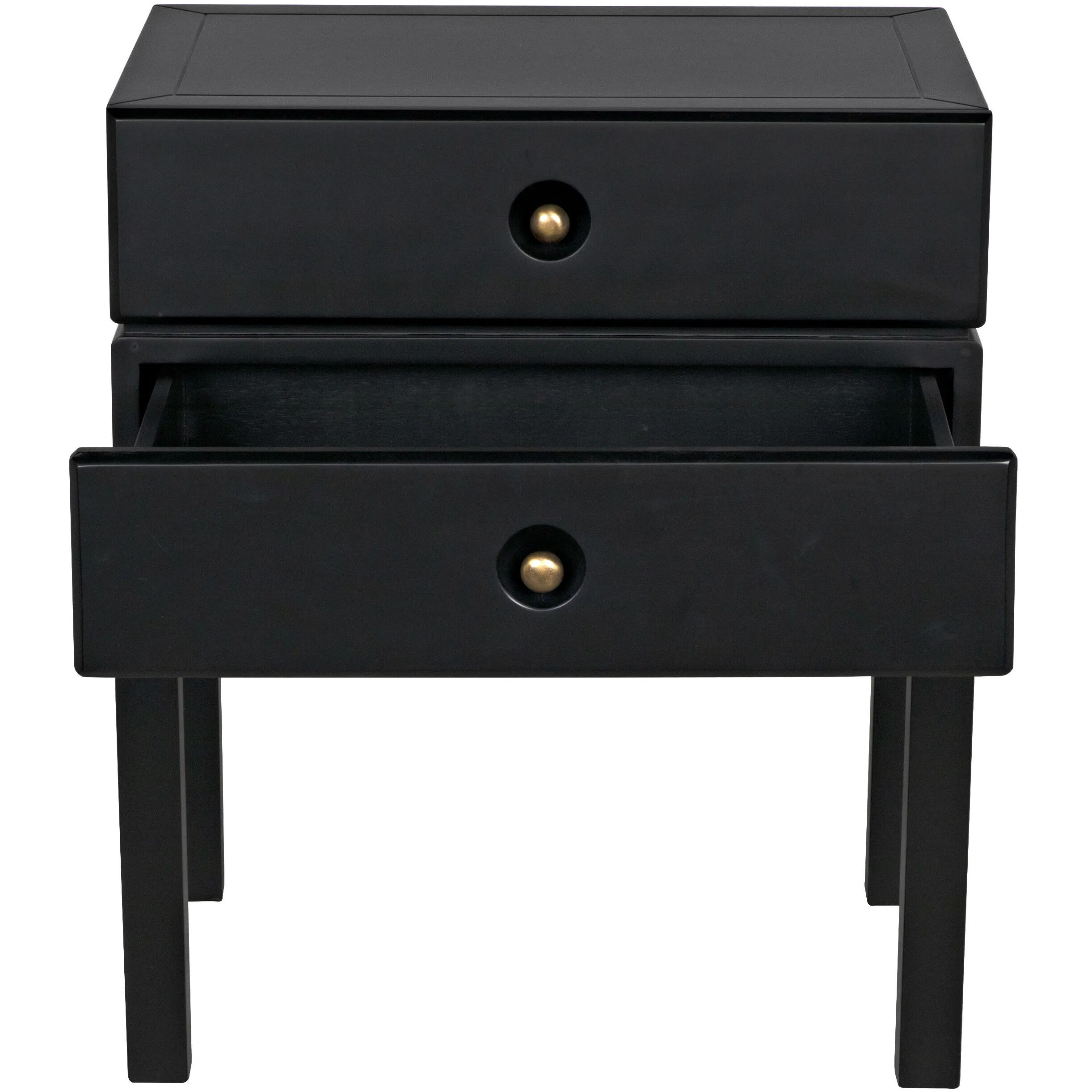 Andras 28 X 24 inch Black Side Table