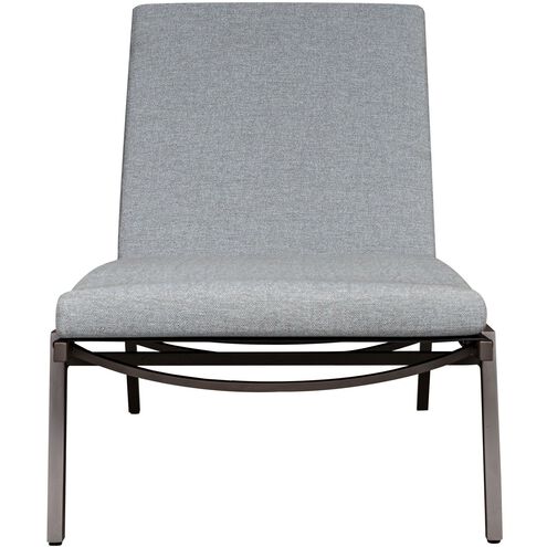 Bea 77 inch Textured Charcoal Gray Outdoor Pool Chaise Cushion