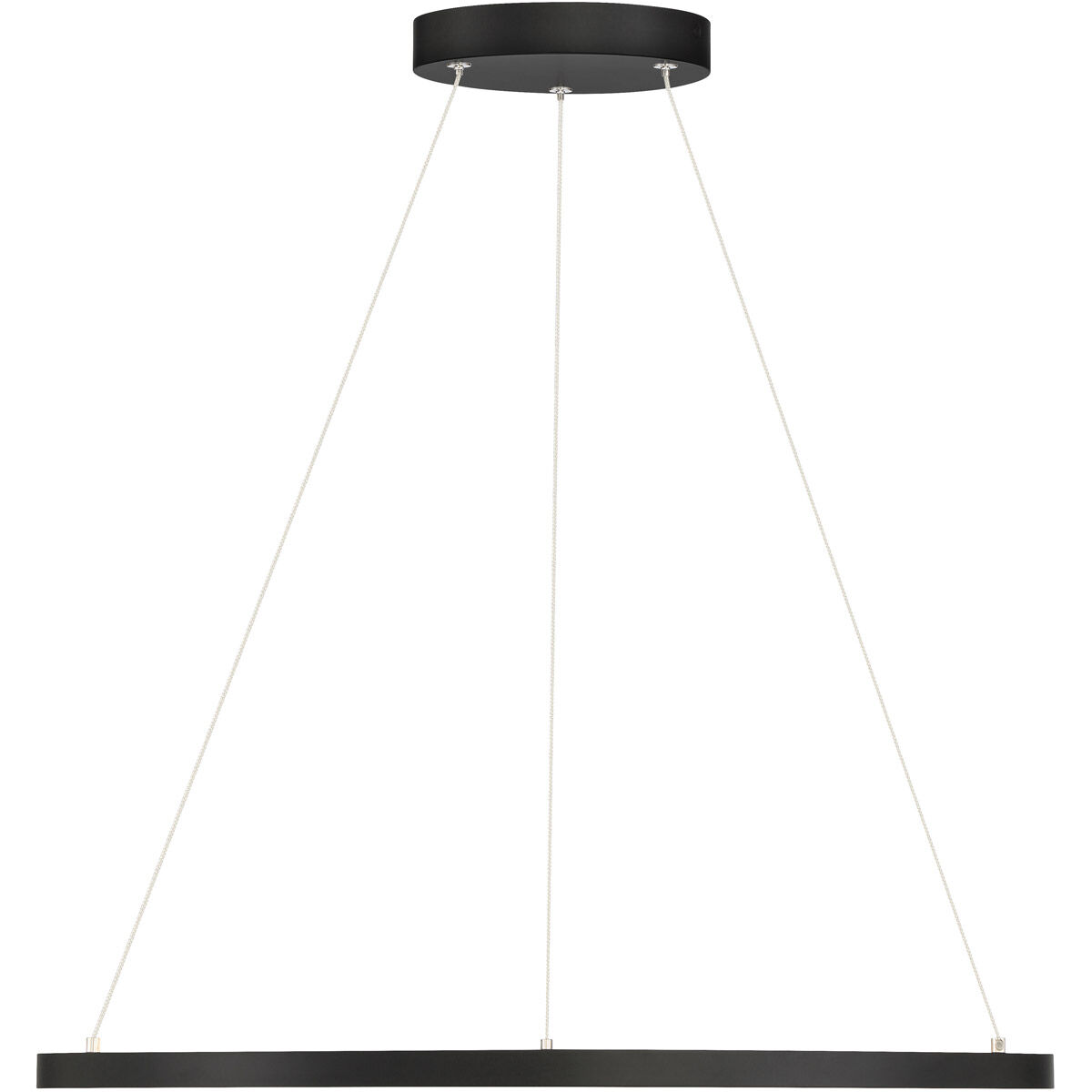 Anello LED 31.5 inch Matte Black Pendant Ceiling Light
