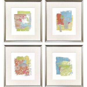 Perfect Day Green and Blue and Multi and Orange Framed Art