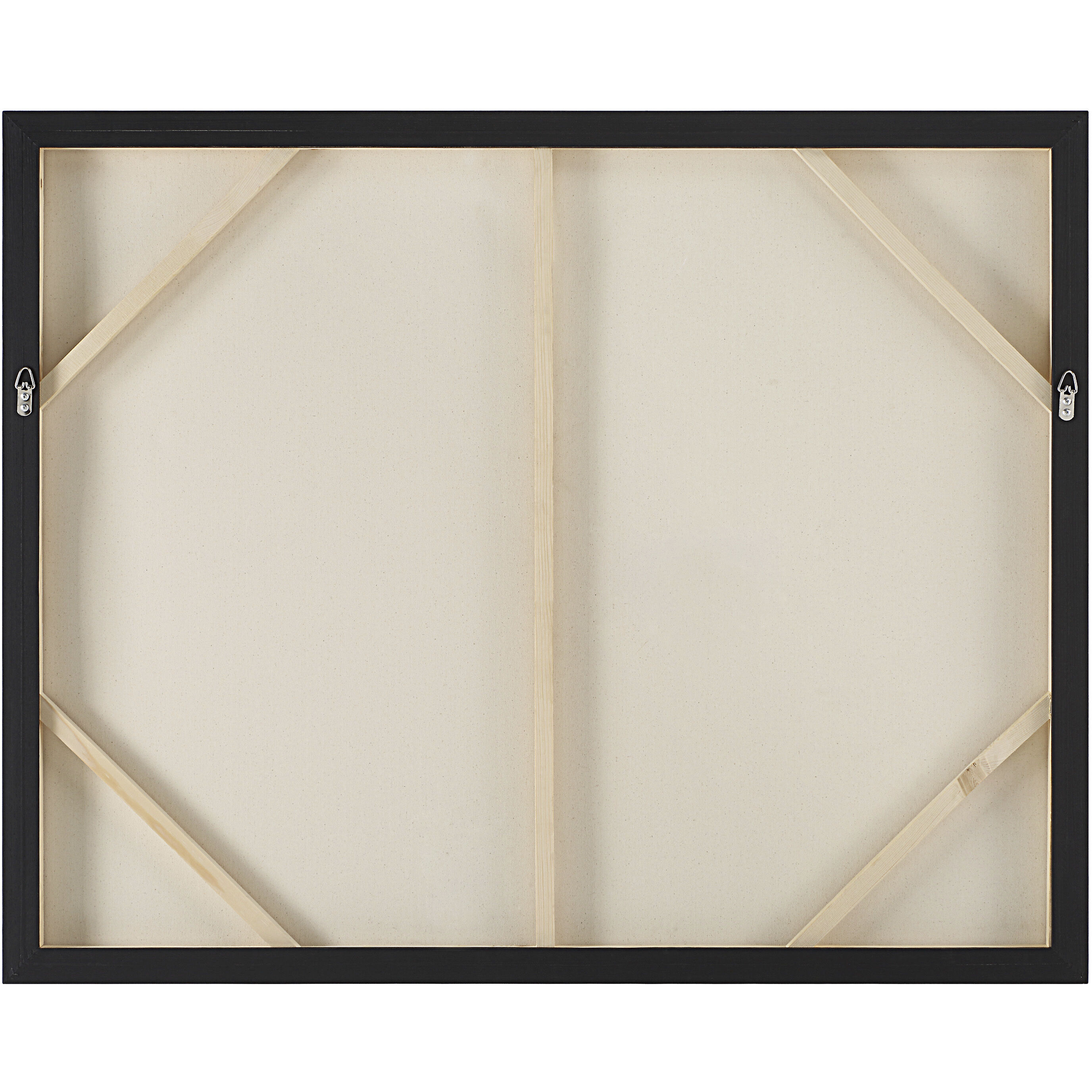 Mackay Painted Matte Black Canvas Art