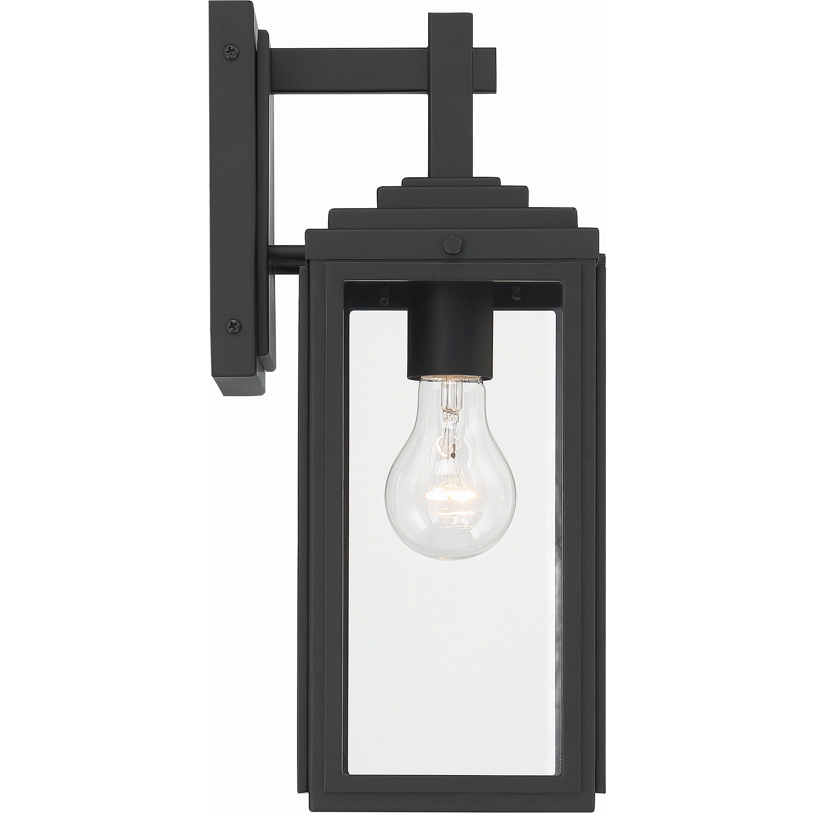 Byron 1 Light 14 inch Matte Black Outdoor Sconce