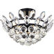Emilia 3 Light 14 inch Black Flush Mount Ceiling Light