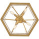 Lisa McDennon Sura 4 Light 19 inch Distressed Brass Semi-flush Mount Ceiling Light