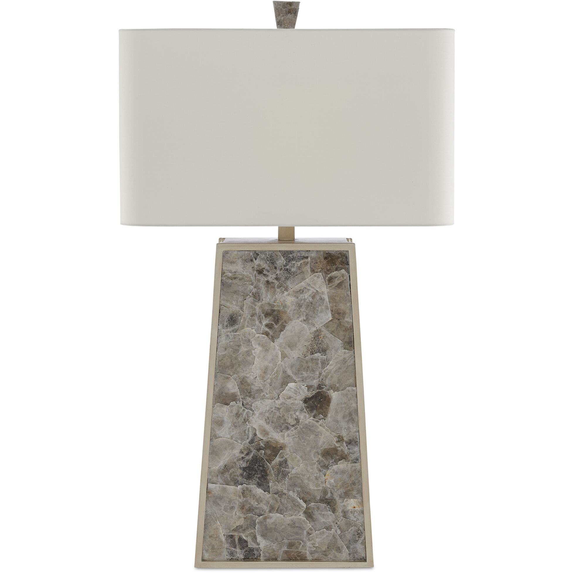 Calloway 33 inch 150 watt Light Mica/Silver Leaf Table Lamp Portable Light