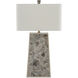 Calloway 33 inch 150 watt Light Mica/Silver Leaf Table Lamp Portable Light