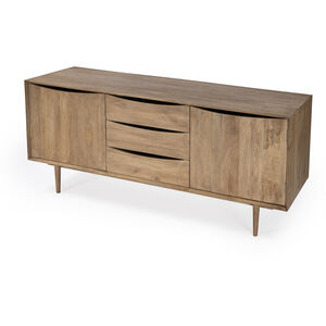 Leonidin Natural Wood 67" Sideboard in Light Brown