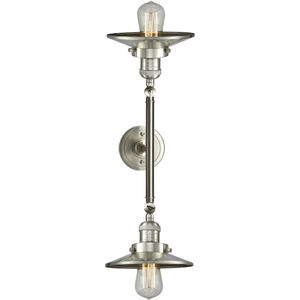 Franklin Restoration Railroad LED 18 inch Brushed Satin Nickel Bath Vanity Light Wall Light, Franklin Restoration