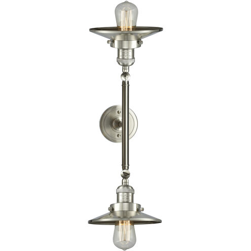 Franklin Restoration Railroad LED 18 inch Brushed Satin Nickel Bath Vanity Light Wall Light, Franklin Restoration