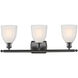 Ballston Brookfield LED 26 inch Oil Rubbed Bronze Bath Vanity Light Wall Light in White Glass, Ballston