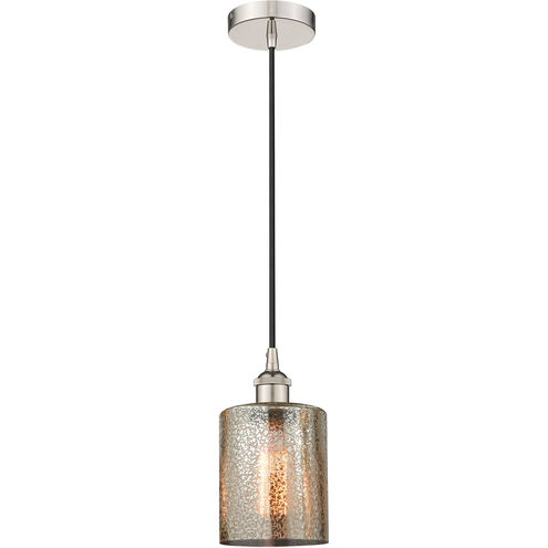 Edison Cobbleskill 1 Light 5 inch Polished Nickel Mini Pendant Ceiling Light