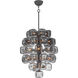 Perriand 40 Light 24 inch Brushed Graphite Chandelier Ceiling Light
