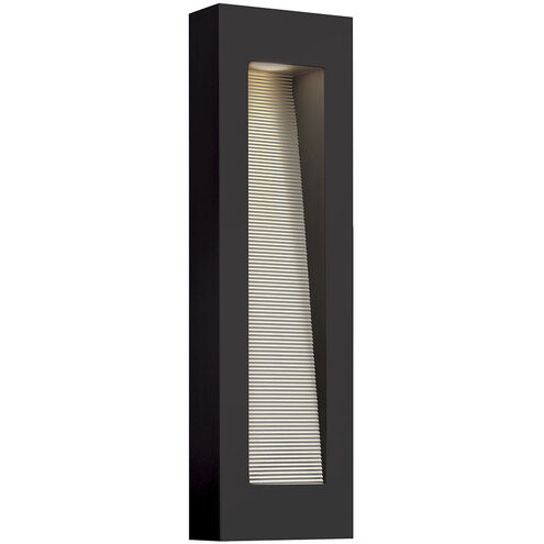 Luna LED 24 inch Satin Black Outdoor Wall Mount Lantern, Medium