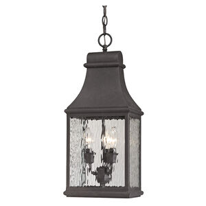Chad 3 Light 9 inch Charcoal Outdoor Hanging Light