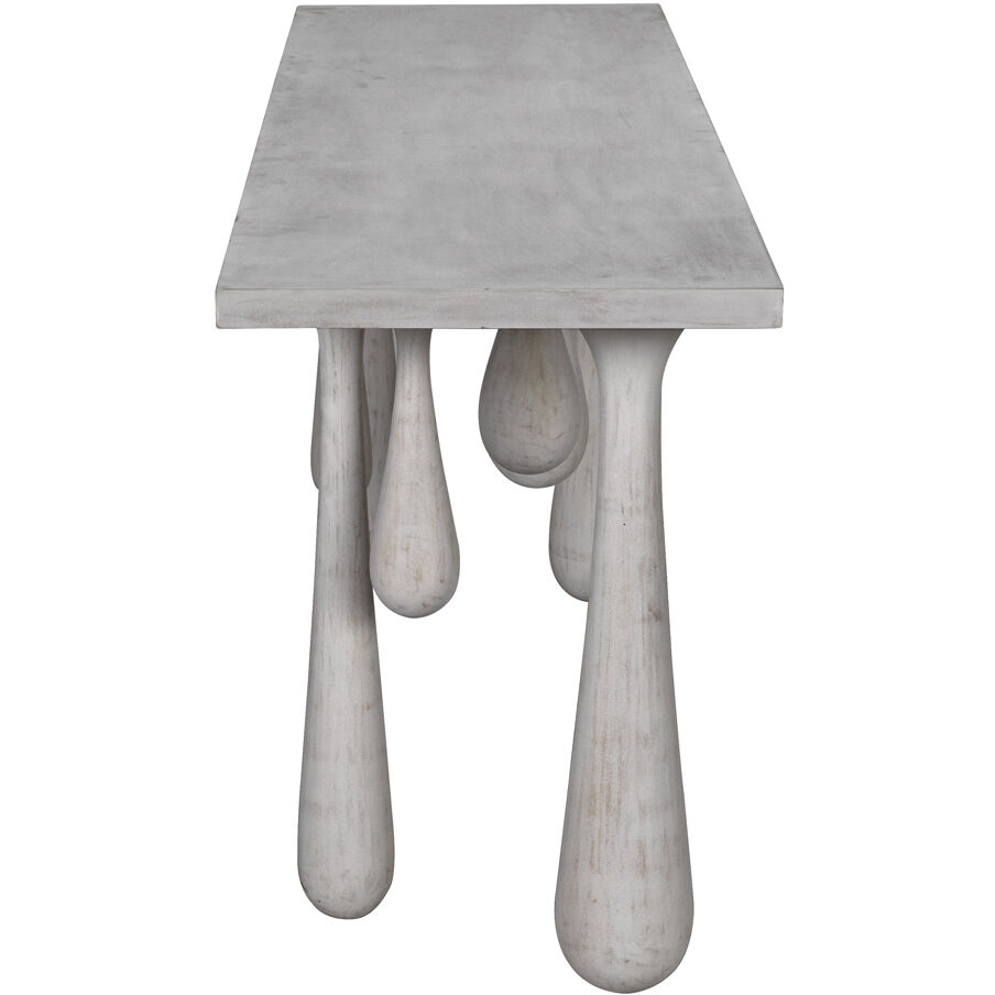 Drop 76 X 20 inch White Wash Console