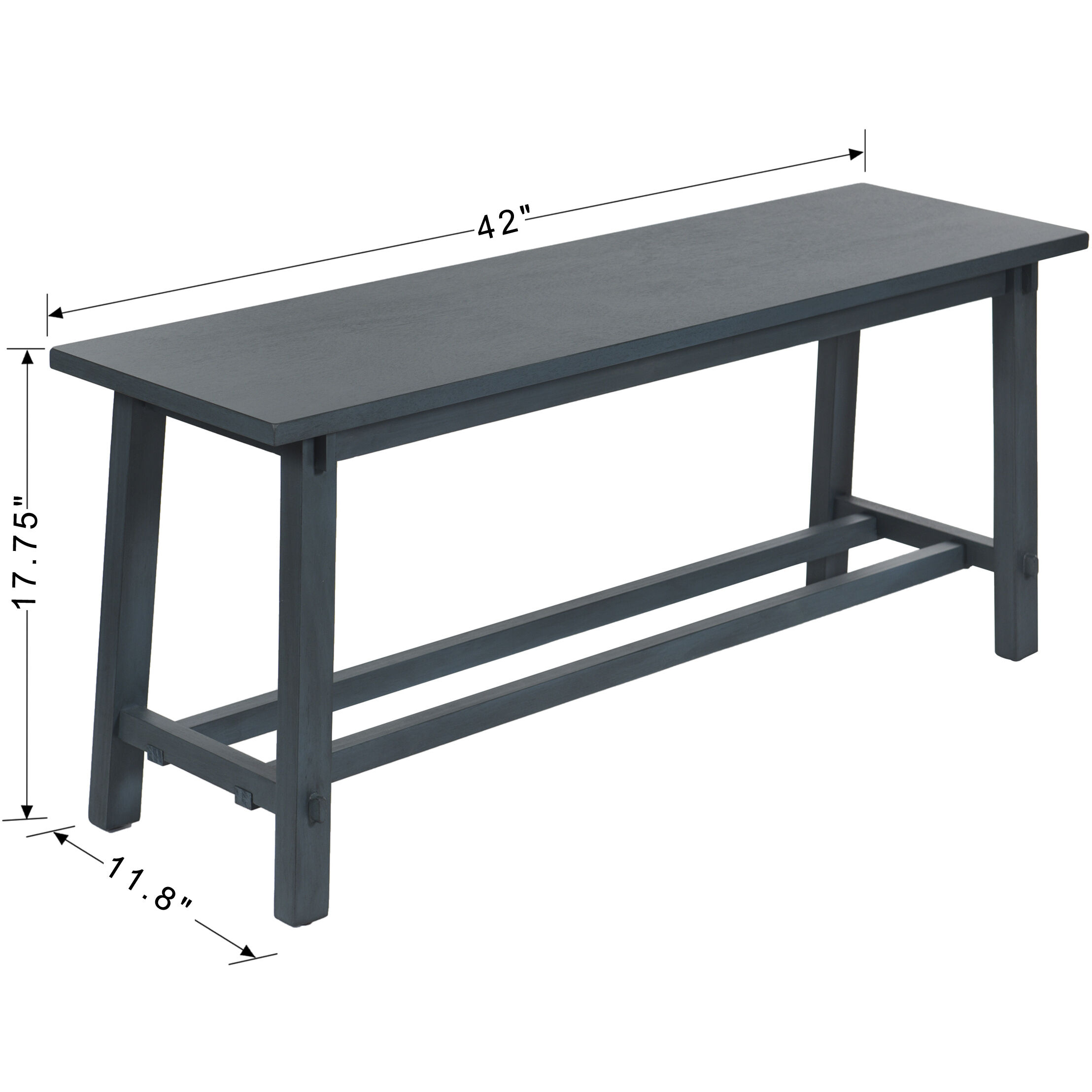 Mabel Midnight Blue Slatted Utility Bench