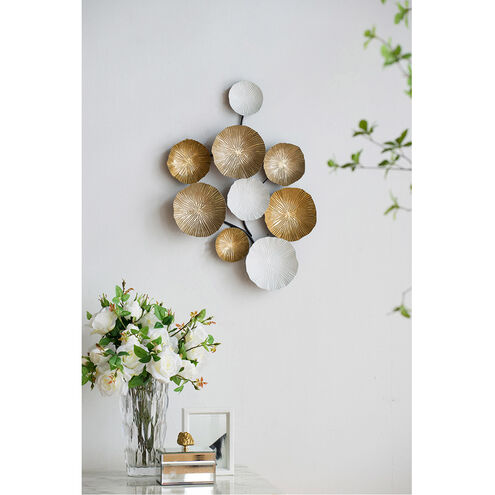 Ryder Gold and White Wall Accent