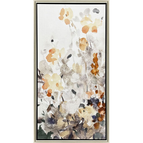 October Garden Green and Beige and Multi and Rust Canvas