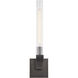 Flute 1 Light 17.7 inch Urban Bronze Vanity Light Wall Light