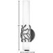 Lyra LED 5 inch Black Bath Light Wall Light