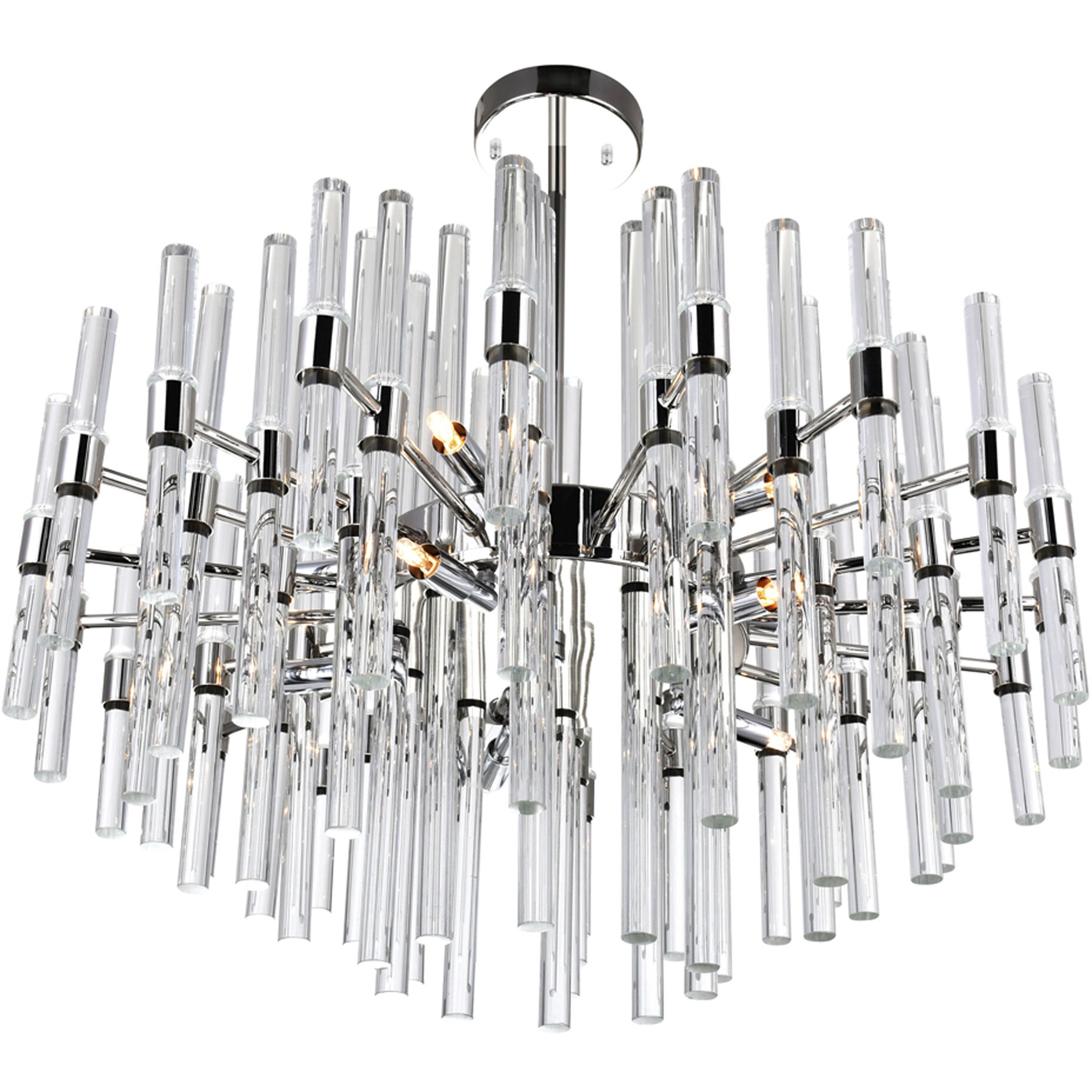 Miroir 10 Light 26 inch Polished Nickel Chandelier Ceiling Light