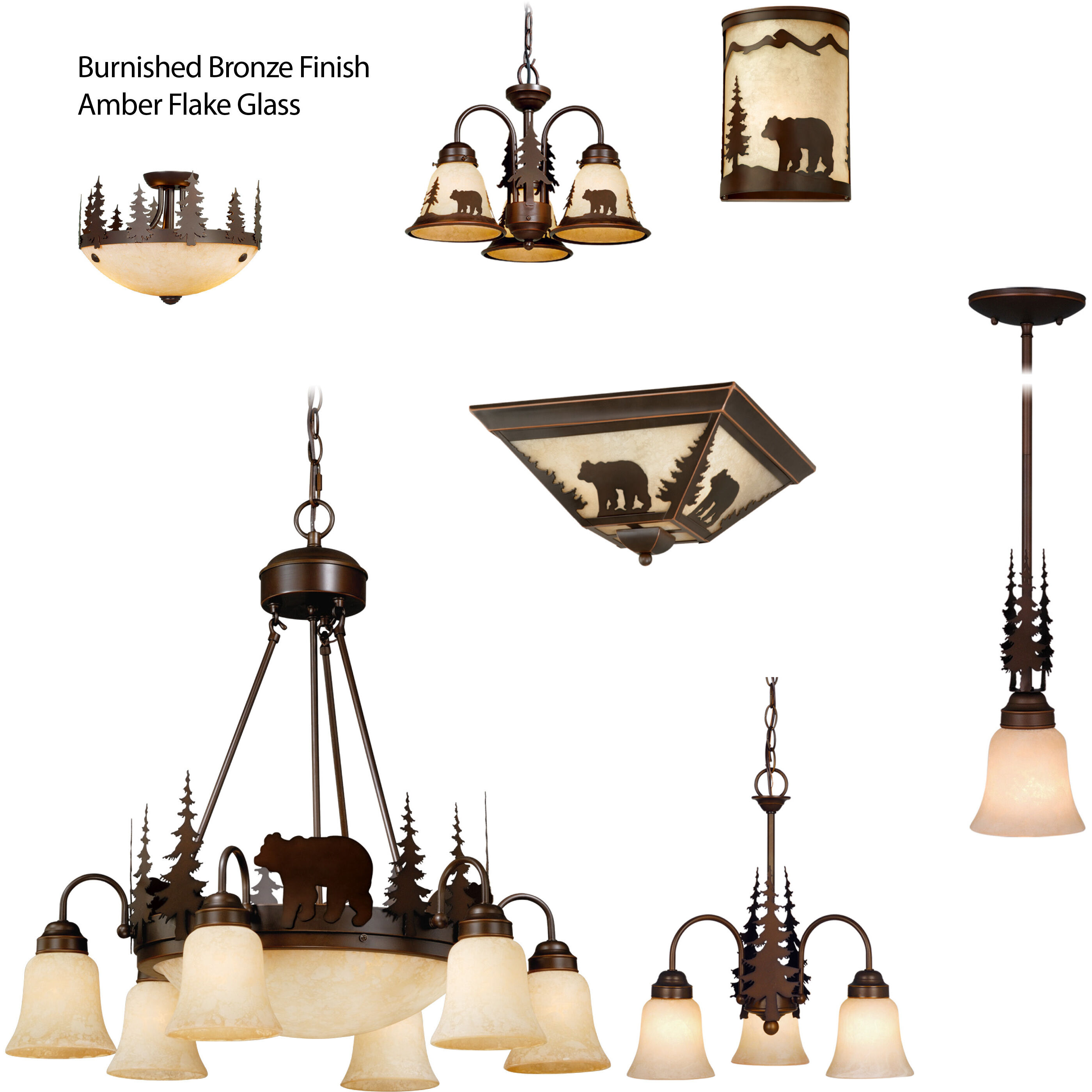 Bozeman LED Burnished Bronze Convertible Light Kit